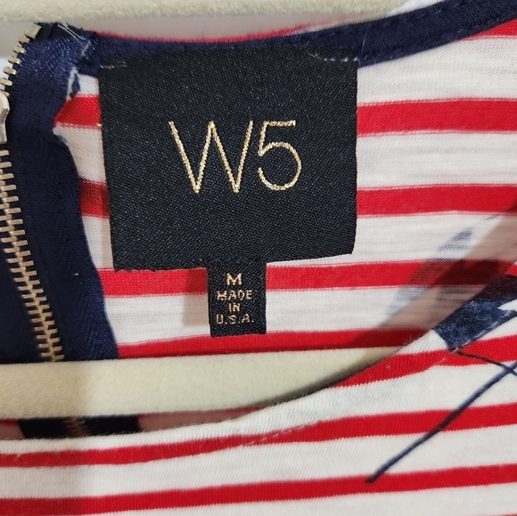 W5 Nautical cropped top, size medium - Picture 2 of 7